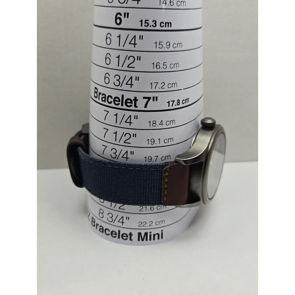 Timex Expedition Scout Mens 40mm Watch Navy Blue Fabric Date New Battery - Read
